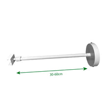 Spanningsrail Ophangsysteem Wit – Draadstang 30–60cm – 2 Stuks – 3-Fase rail