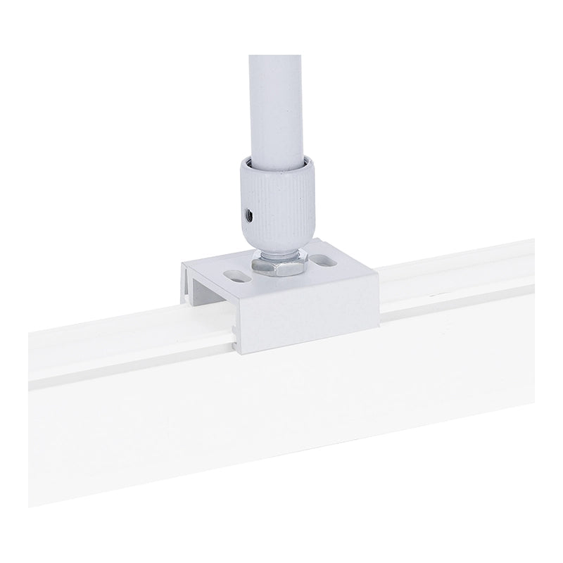 Spanningsrail Ophangsysteem Wit – Draadstang 50–100cm – 3-Fase – 2 Stuks