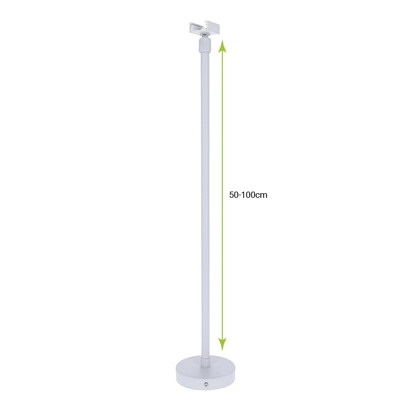 Spanningsrail Ophangsysteem Wit – Draadstang 50–100cm – 3-Fase – 2 Stuks