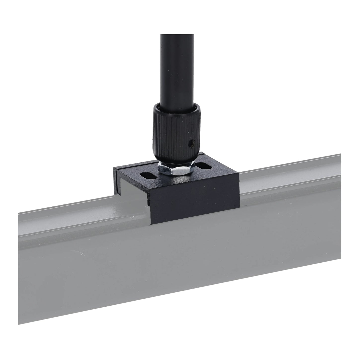 Spanningsrail Ophangsysteem Zwart – Draadstang 50–100cm – 3-Fase – 2 Stuks