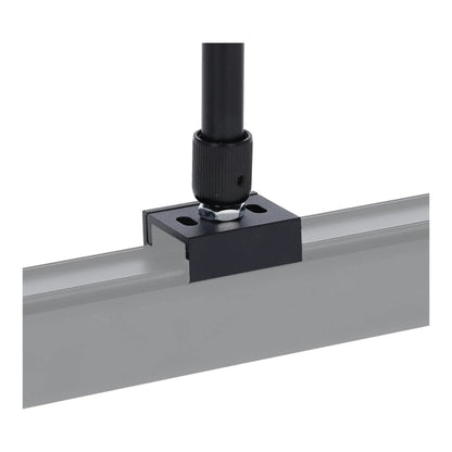 Spanningsrail Ophangsysteem Zwart – Draadstang 50–100cm – 3-Fase – 2 Stuks