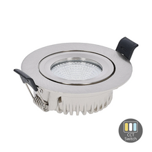 LED Inbouwspot  Luna  6W  Dimbaar  Zilver  CCT-Switch  IP65