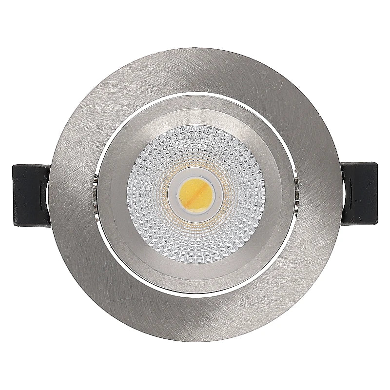 LED Inbouwspot  Luna  6W  Dimbaar  Zilver  CCT-Switch  IP65