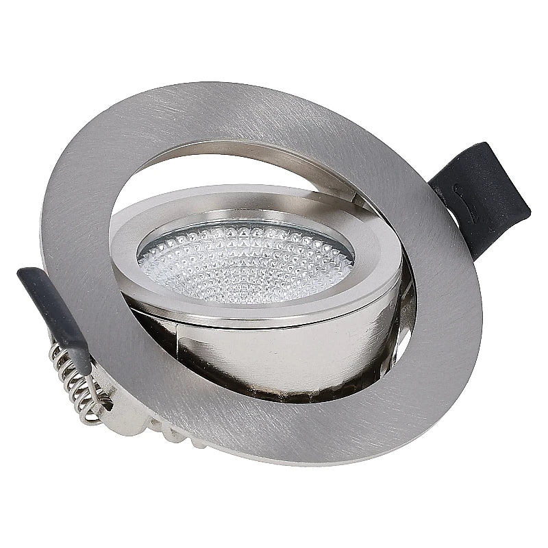 LED Inbouwspot  Luna  6W  Dimbaar  Zilver  CCT-Switch  IP65