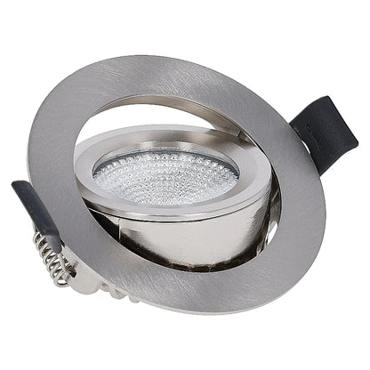 LED Inbouwspot  Luna  6W  Dimbaar  Zilver  CCT-Switch  IP65