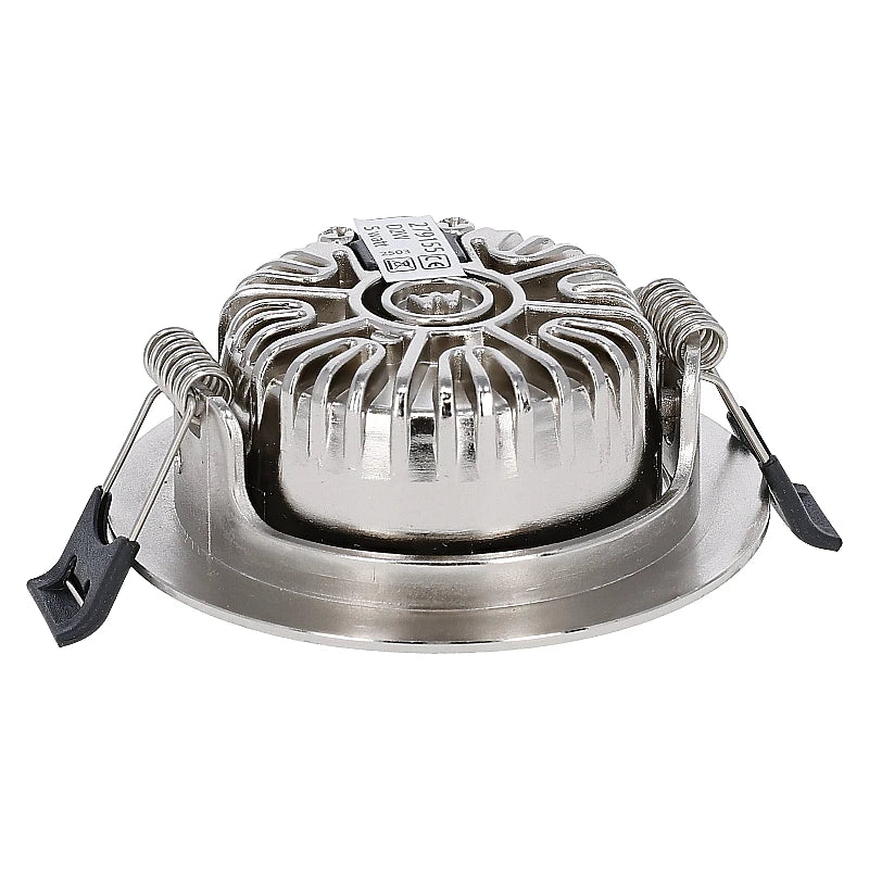 LED Inbouwspot  Luna  6W  Dimbaar  Zilver  CCT-Switch  IP65