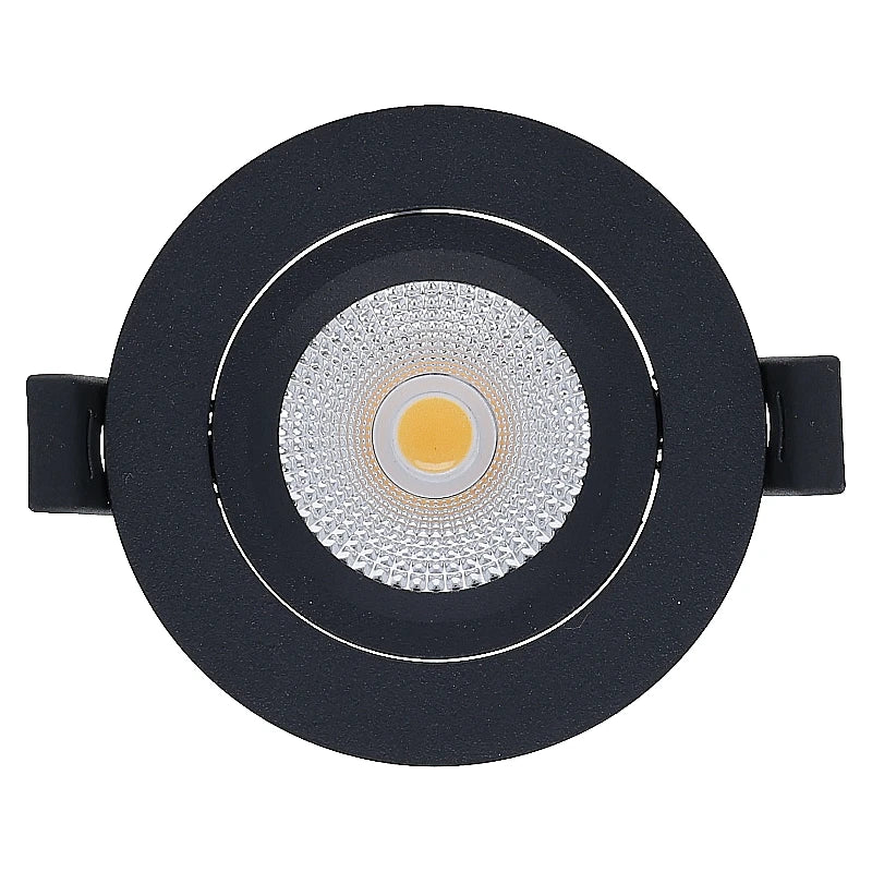 LED INBOUWSPOT  Luna  6W  DIM  ZWART  CCT-SWITCH