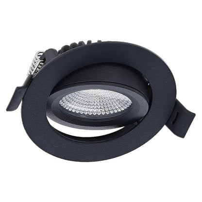 LED INBOUWSPOT  Luna  6W  DIM  ZWART  CCT-SWITCH