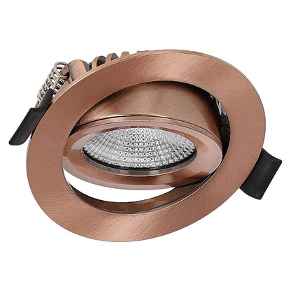 LED Inbouwspot  LUNA  6W  Dimbaar  Koper CCT-Switch  IP65