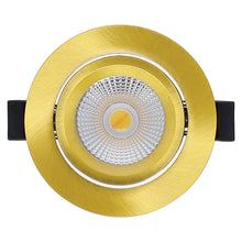 LED Inbouwspot LUNA 6W  Dimbaar  Messing  CCT-Switch  IP65