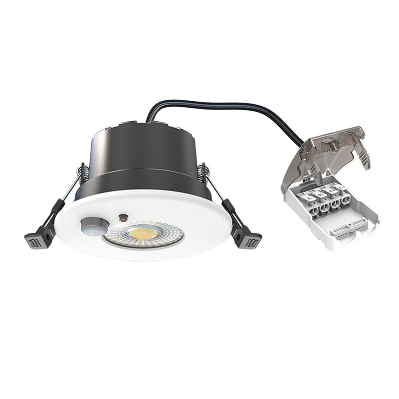LED Inbouwspot Lisa 6W  Zwart & Wit  Met PIR Sensor  CCT-Schakelaar  IP65  MDRLED®