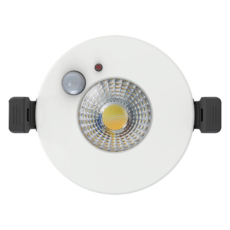LED Inbouwspot Lisa 6W  Zwart & Wit  Met PIR Sensor  CCT-Schakelaar  IP65  MDRLED®