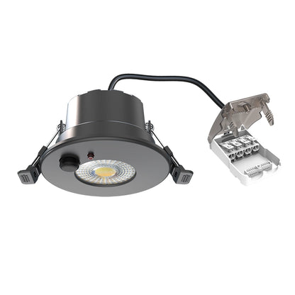 LED Inbouwspot Lisa 6W  Zwart & Wit  Met PIR Sensor  CCT-Schakelaar  IP65  MDRLED®