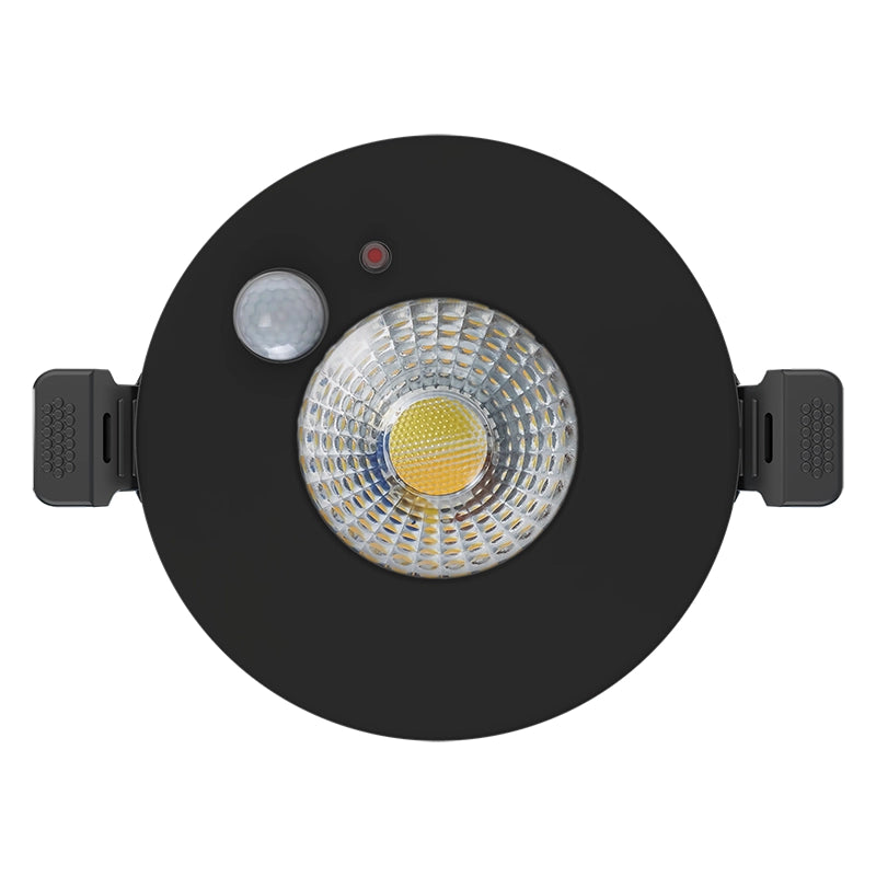 LED Inbouwspot Lisa 6W  Zwart & Wit  Met PIR Sensor  CCT-Schakelaar  IP65  MDRLED®