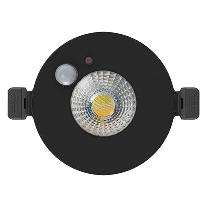 LED Inbouwspot Lisa 6W  Zwart & Wit  Met PIR Sensor  CCT-Schakelaar  IP65  MDRLED®