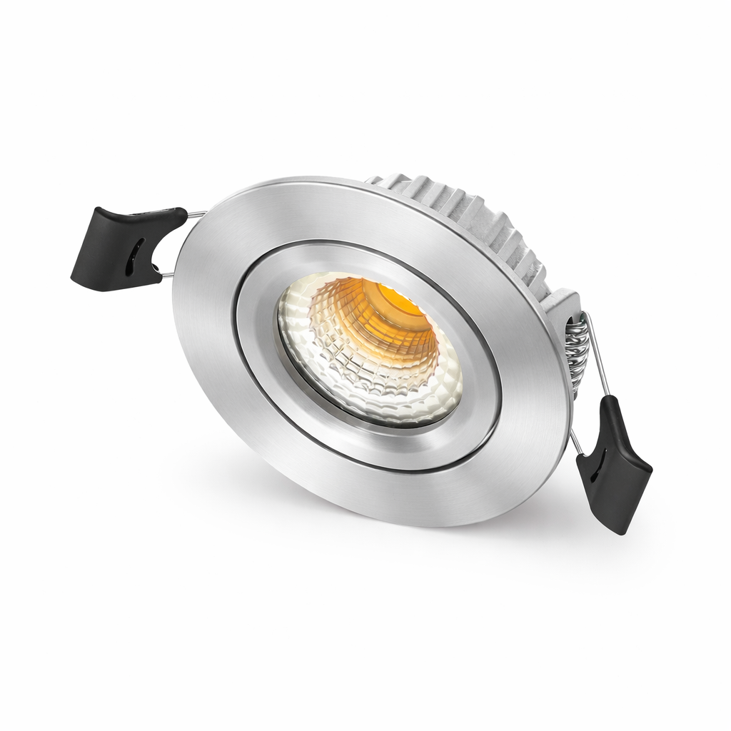 LED Inbouwspot MDRLED 5W Zilver Dim to Warm IP54 – Dimbaar Slim-Fit Ø55