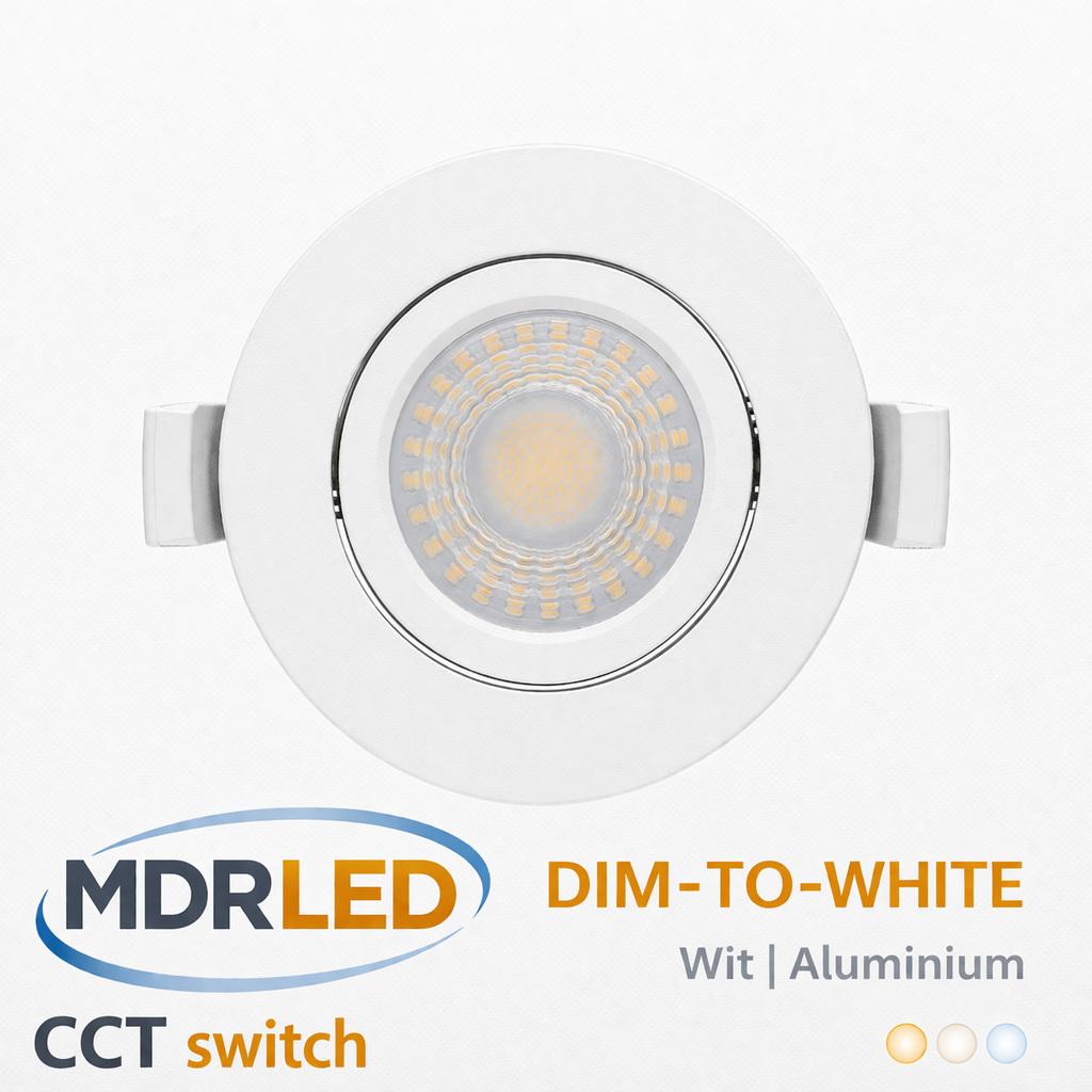 Inbouwspot Wit D2W 5W 7W CCT IP65