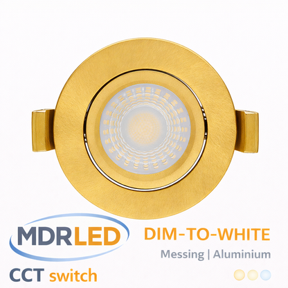 Inbouwspot Brass D2W 5W 7W IP65