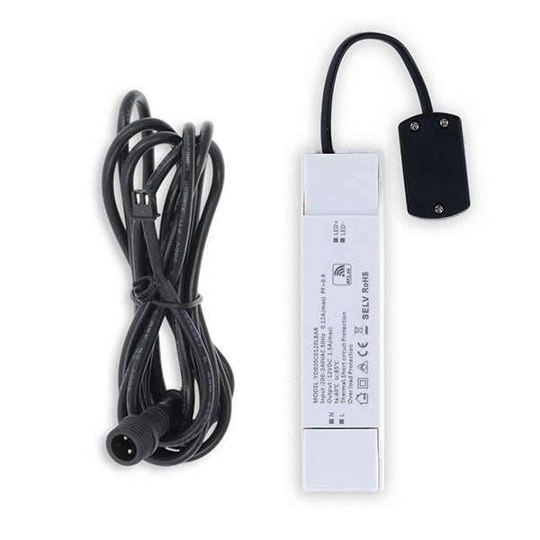 LED Inbouwspots Zwart Set 6 Stuks IP65 – 3W 2700K – Met Afstandsbediening – MDRLED