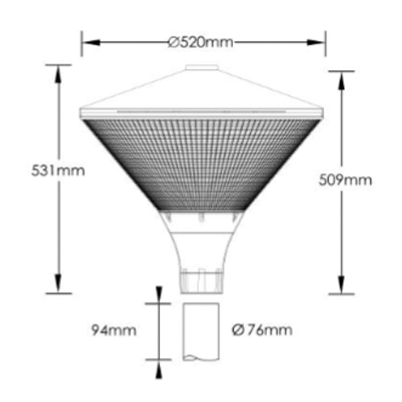 MDRLED® LED Straatlamp 10/20/30W | CCT | 4800lm | IP66 | IK10