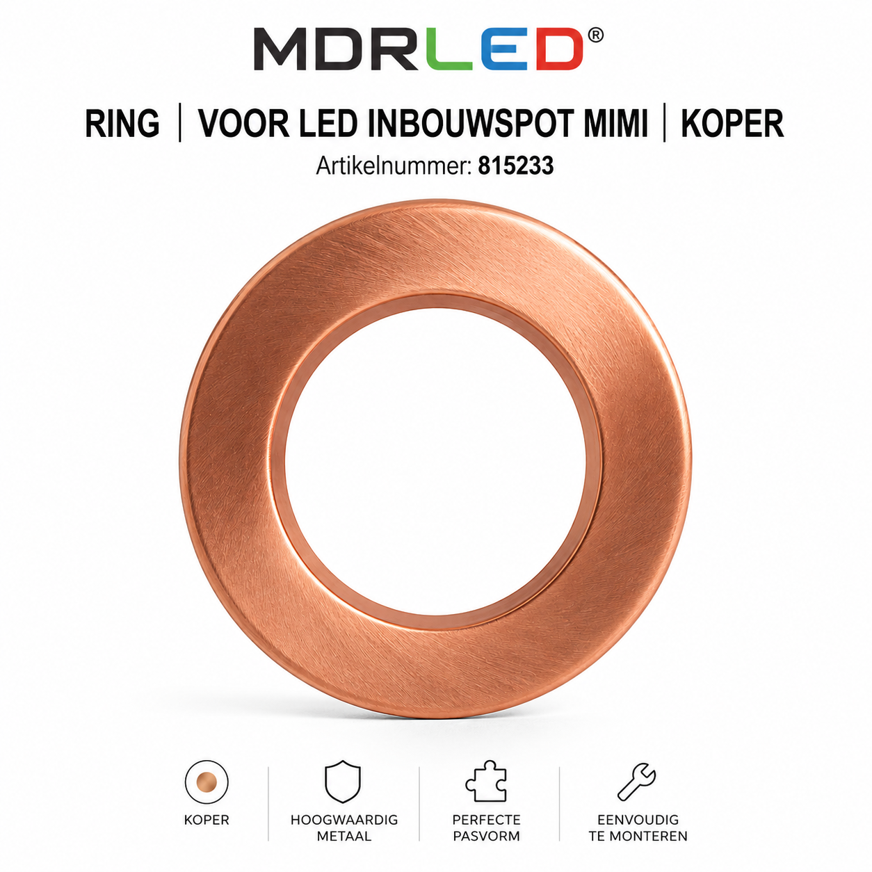 MDRLED® LED Inbouwspot MIMI 4W  CCT  Dimbaar  IP65  Wit.  Actie