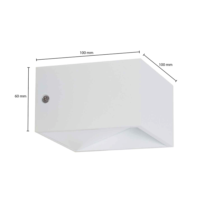 WANDLAMP CARPO WIT 6W DIMBAAR