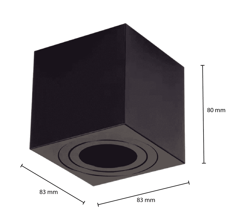 OPRAWA NATYNKOWA MDR LED CUBE czarna OPRAWA GU10 MDR LED®