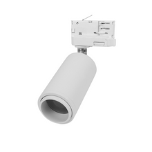 3-FASE RAILARMATUUR WIT GU10 MET VERSTELBARE LENS. MDRLED®