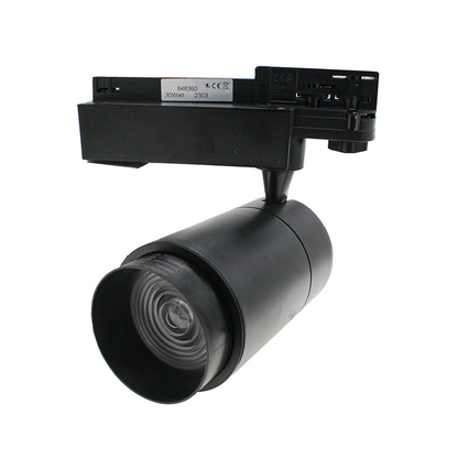 3-Fase Railspot 30W Zwart  Zoombaar 15°–60°  Dimbaar   CRI>82 4000K