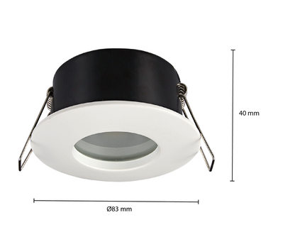 GU10 Leuchte Weiß, Schwarz, Silber Ø70mm MR16 MDRLED 