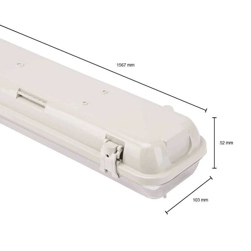 IP65 ARMATUUR 150CM 2 BUIZEN (SLIM) MDRLED®