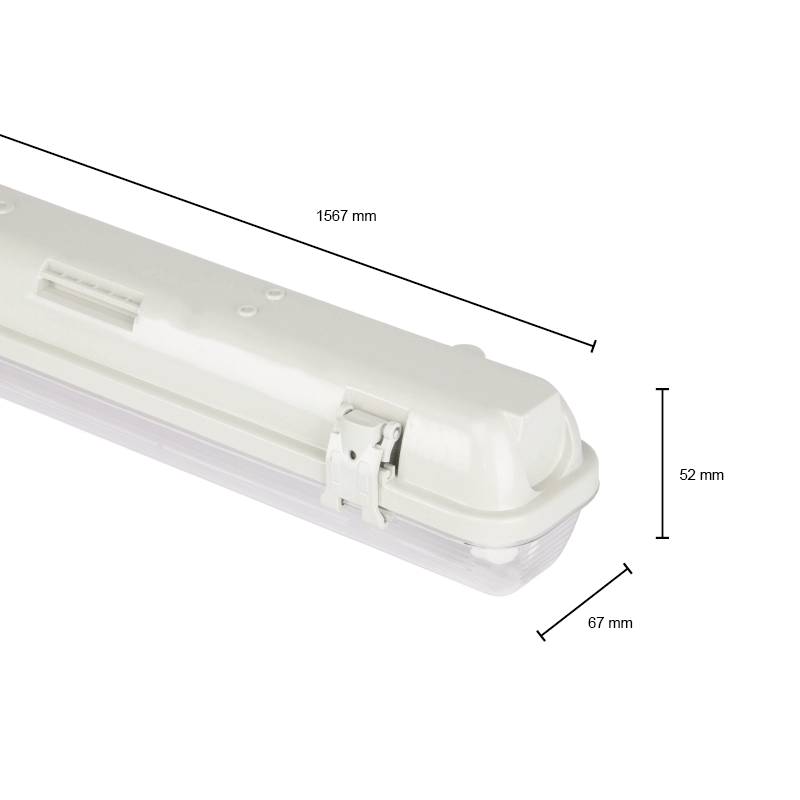 IP65 ARMATUUR 150CM 1 BUIS (SLIM) MDRLED®