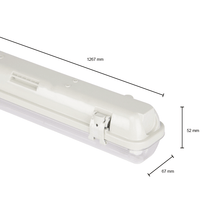 IP65 PORTIA LEUCHTE 120CM 1 ROHR (SCHLANK)