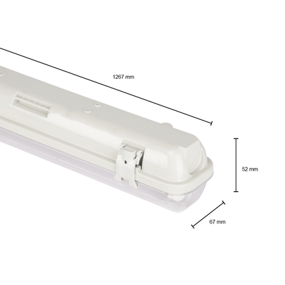 IP65 PORTIA LEUCHTE 120CM 1 ROHR (SCHLANK)