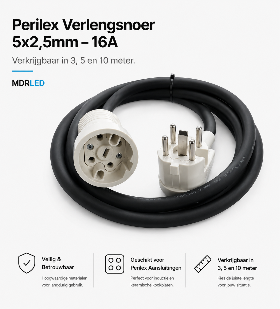 Perilex Koppelkabel 16A H07RN-F | MDRLED®
