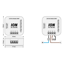 TOUCH TRIAC LED DIMMER LED Dim Module  0.3-200 Watt ION INDUSTRIES MDRLED®