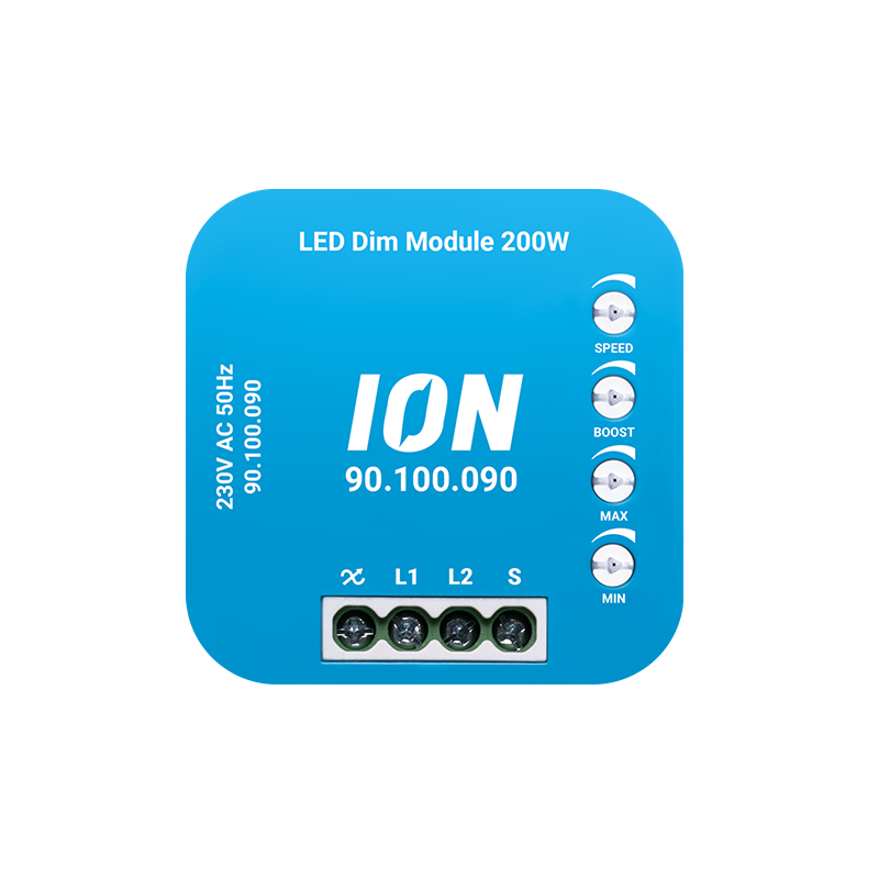 DOTYKOWY TRIAC ŚCIEMNIACZ LED Moduł ściemniacza LED 0,3-200 W ION INDUSTRIES MDRLED®