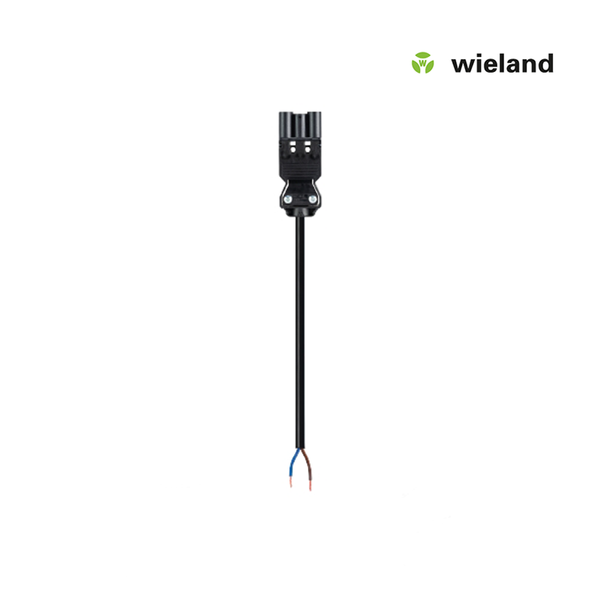 Kabel połączeniowy Wieland GST18I3 męski 0,75 MM² 0,5 metra czarny MDRLED®