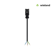 Wieland GST18I3 Aansluitsnoer male 1,5 MM² 0,5 meter zwart MDRLED®