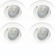 LED Einbaustrahler WEISS Dimmbar 6W - 4er Set 3000K Schwenkbar Einbautreiber MDRLED®