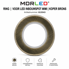 Ring Voor LED Inbouwspot Mimi | MDRLED® | Koper | Ø55mm | Luxe Afwerking