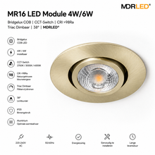 LED Inbouwspot | 4W/6W | CCT | IP65 | CRI98 | MDRLED Professional