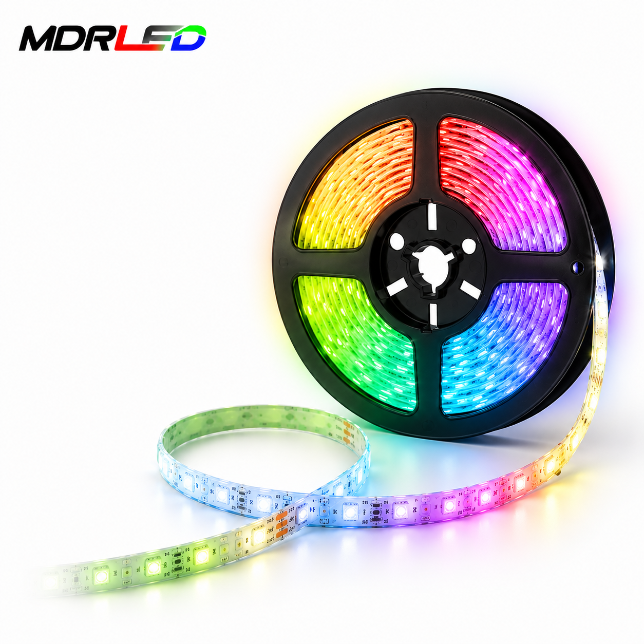 RGB LED Strip 24V | SMD5050 | 30 LED/m | IP22 | 5M | 10MM | MDRLED Premium