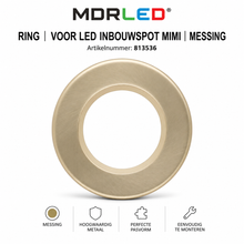 Ring Voor LED Inbouwspot Mimi  MDRLED®  Messing  Ø55mm  Luxe Afwerking