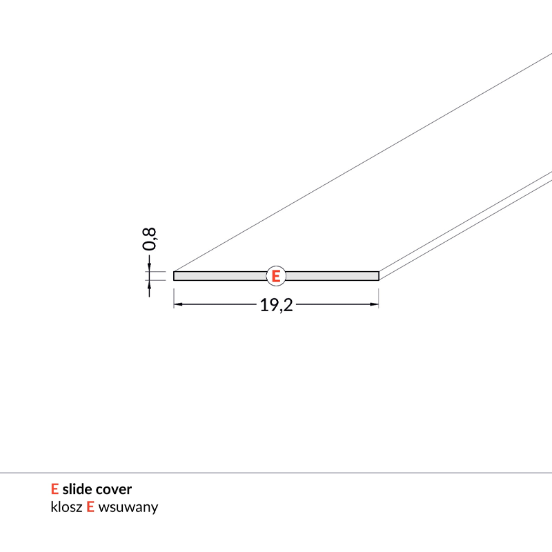 Osłona ślizgowa 14MM + Sofia 12MM – 2 metry biała MDRLED®