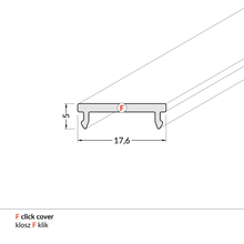 COVER KLIK  MDR 14MM ZWART 2M MDRLED®