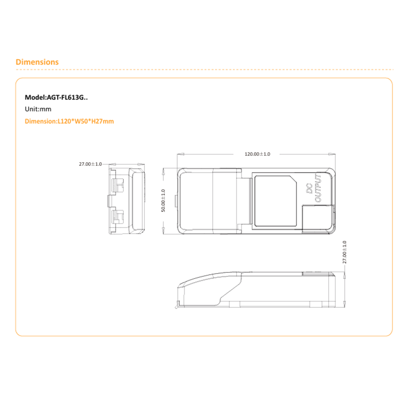 AGT KONSTANTSTROMTREIBER 700-1000mA 40 WATT MDRLED®