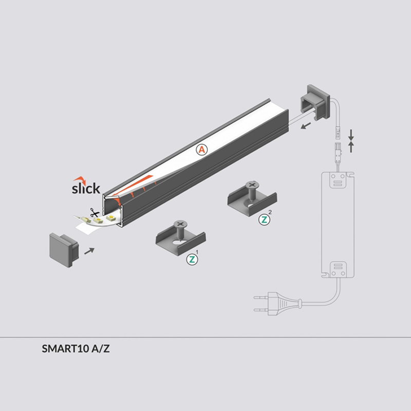 PROFIL SLIM 10MM 2M MDRLED®