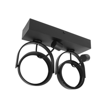 AR111 AUFBAULEUCHTE schwarz 2xGU10 FASSUNG. MDRLED®