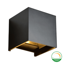 LED Cube 2x3W Dim to Warm SCHWARZ: Einstellbare Stimmungsbeleuchtung für Innen und Außen MDRLED®